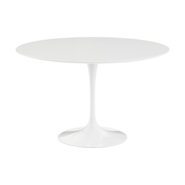 Mesa de Jantar Saarinen Tulipa Redonda - 120 cm - Quartzo Branco Zeus