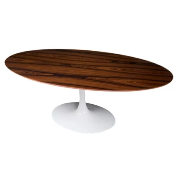 Mesa de Jantar Tulipa Saarinen - Oval - 180x100 cm - Madeira Pau Ferro - Imagem 3