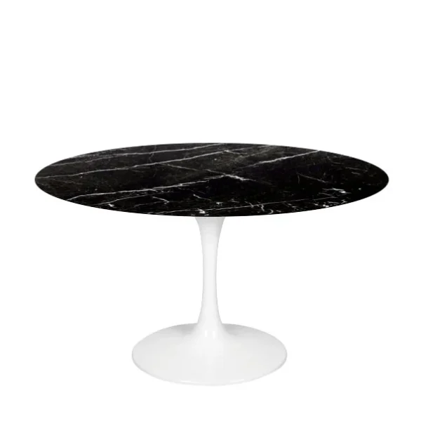 Mesa de Jantar Saarinen Tulipa Redonda - 137 cm - Marmore Nero Marquina - Imagem 2