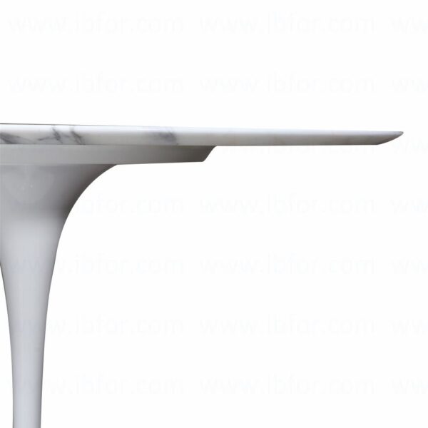 Mesa de Jantar Saarinen Tulipa Redonda - 107 cm - Marmore Carrara - Imagem 4