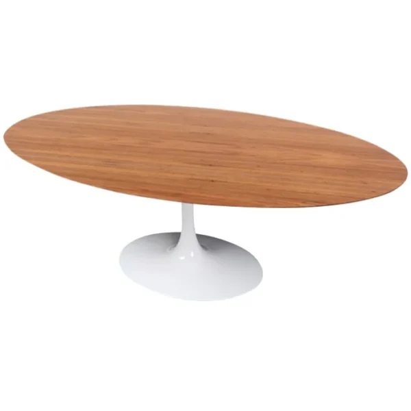 Mesa de Jantar Saarinen Tulipa - Oval - 235x122 cm - Madeira Freijo