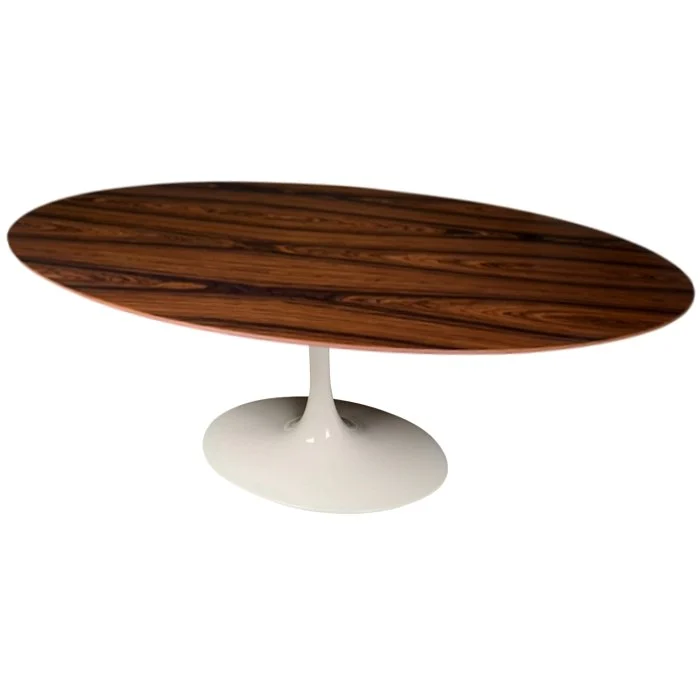 Mesa de Jantar Tulipa Saarinen - Oval - 198x122 cm - Madeira Pau Ferro - Imagem 3