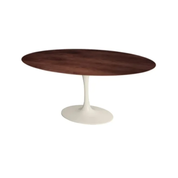 Mesa de Jantar Saarinen Tulipa - Oval - 140x90 cm - Cinamomo Castanho - Imagem 2
