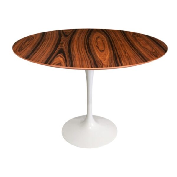 Mesa de Jantar Saarinen Tulipa Redonda - 120 cm - Madeira Pau Ferro