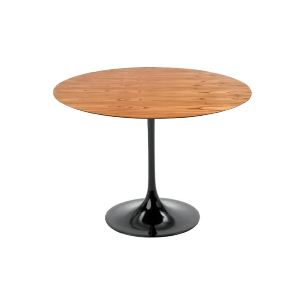 Mesa Lateral Tulipa Saarinen Redonda - 50 cm - Madeira Cinamomo - Imagem 2