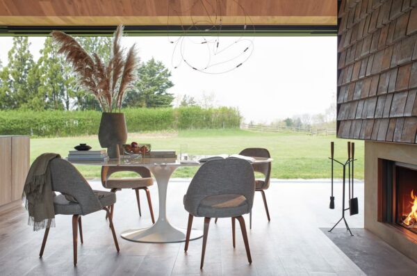 Mesa de Jantar Saarinen Tulipa Redonda - 150 cm - Marmore Carrara - Imagem 2