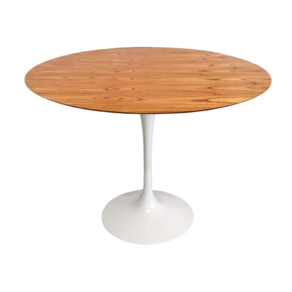 Mesa de Jantar Saarinen Tulipa Redonda - 107 cm - Madeira Cinamomo
