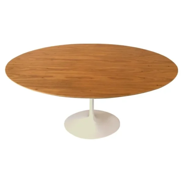 Mesa de Jantar Saarinen Tulipa - Oval - 120x80 cm - Madeira Freijo - Imagem 9