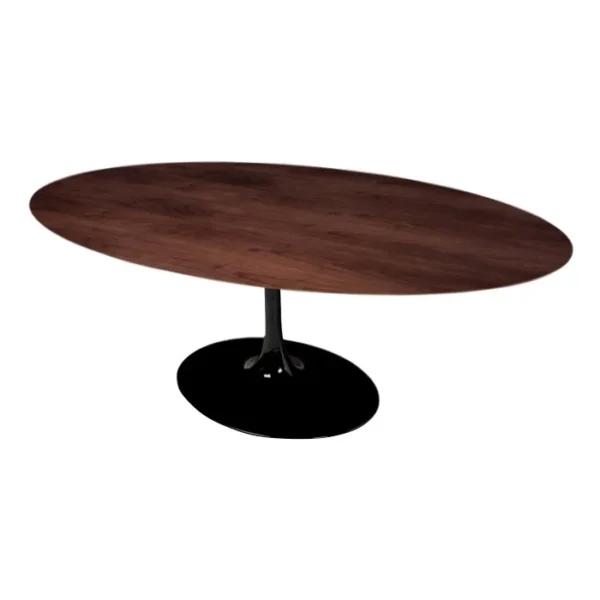 Mesa de Jantar Tulipa Saarinen - Oval - 160x90 cm - Cinamomo Castanho - Imagem 3