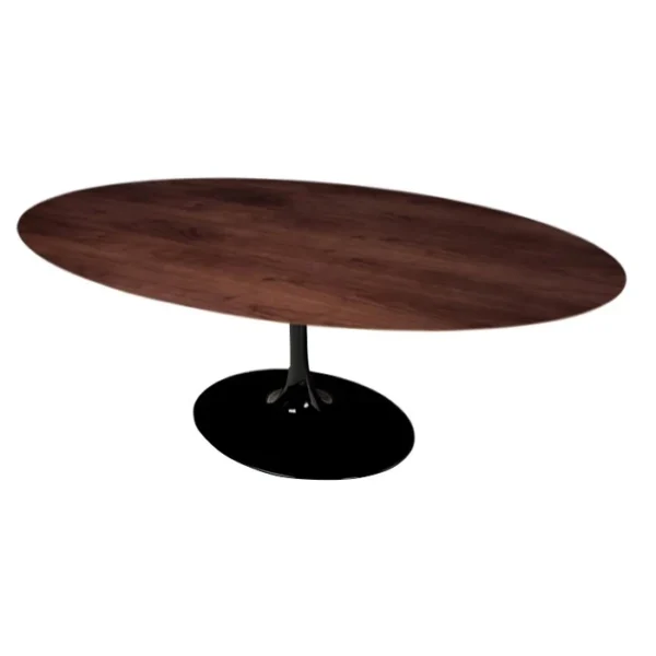 Mesa de Jantar Tulipa Saarinen - Oval - 180x100 cm - Cinamomo Castanho - Imagem 3