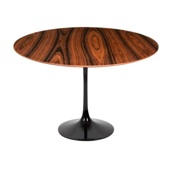 Mesa de Jantar Saarinen Tulipa Redonda - 107 cm - Madeira Pau Ferro - Imagem 2