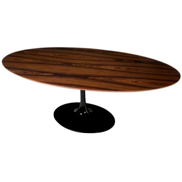 Mesa de Jantar Tulipa Saarinen - Oval - 198x122 cm - Madeira Pau Ferro