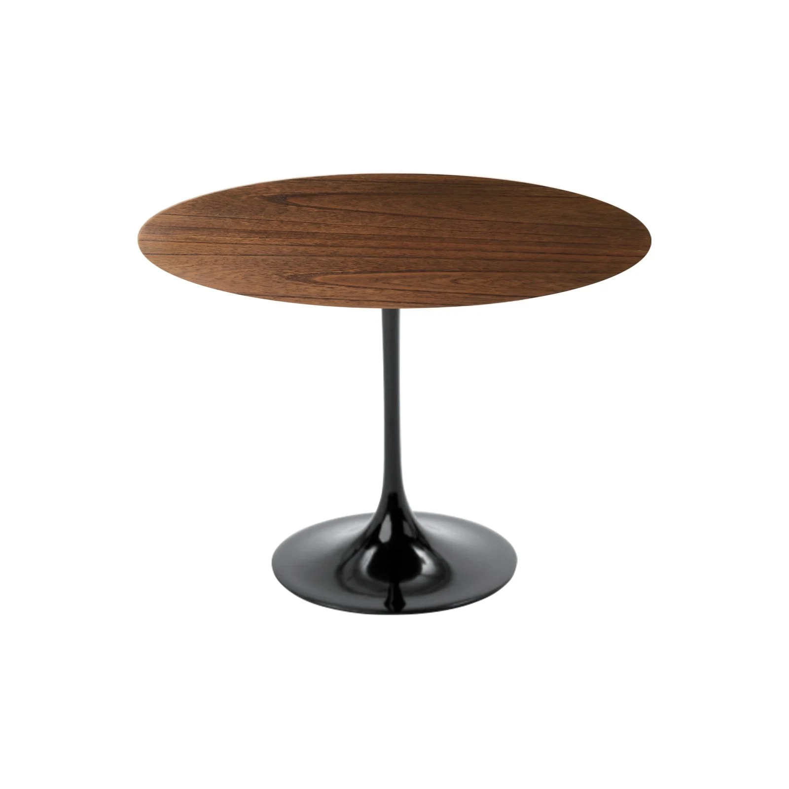 Mesa Lateral Tulipa Saarinen Redonda - 50 cm - Cinamomo Castanho - Imagem 2