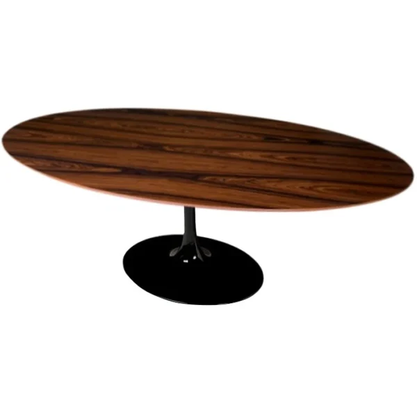Mesa de Jantar Tulipa Saarinen - Oval - 235x122 cm - Madeira Pau Ferro