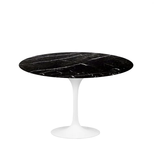 Mesa de Jantar Saarinen Tulipa Redonda - 80 cm - Marmore Nero Marquina - Imagem 2