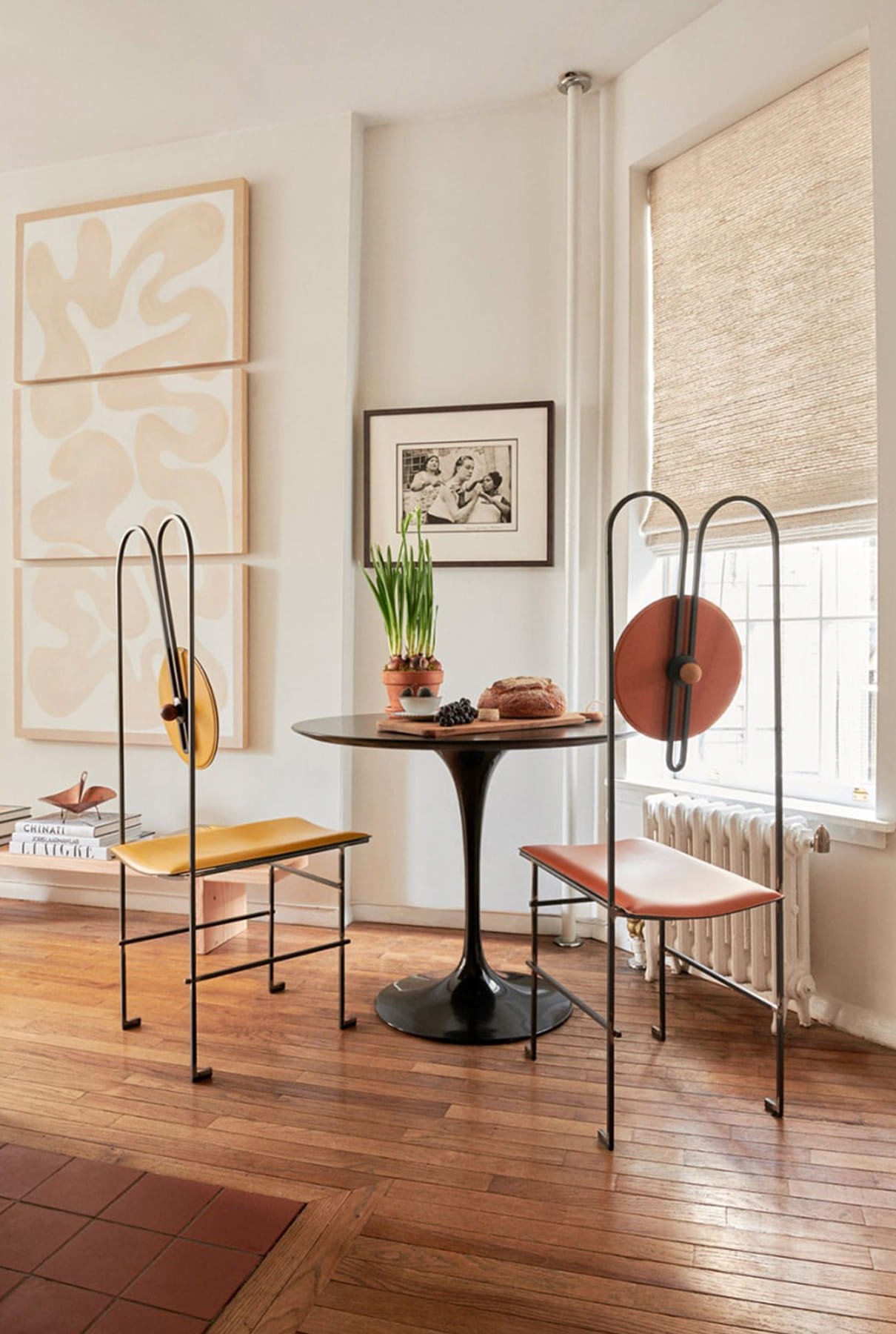 Mesa de Jantar Saarinen Tulipa Redonda - 90 cm - Laca Acetinada Preta - Imagem 3