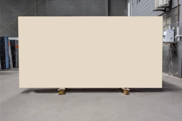 Mesa de Jantar Saarinen Tulipa - Oval - 235x122 cm - Quartzo Bege Vanilla - Imagem 3