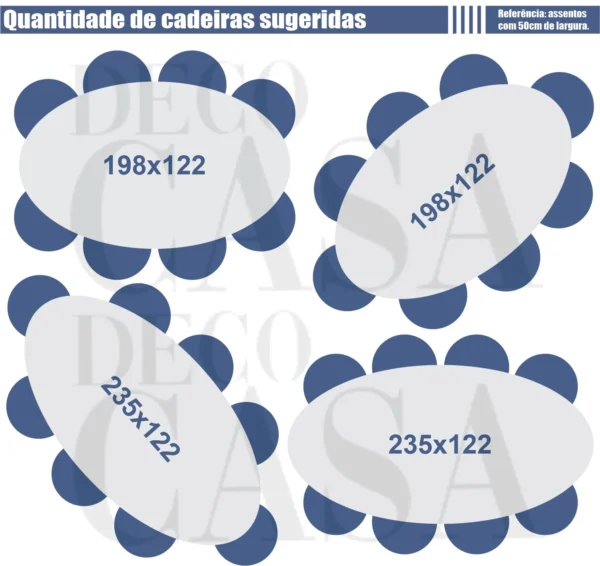Mesa de Jantar Tulipa Saarinen - Oval - 235x122 cm - Madeira Pau Ferro - Imagem 6