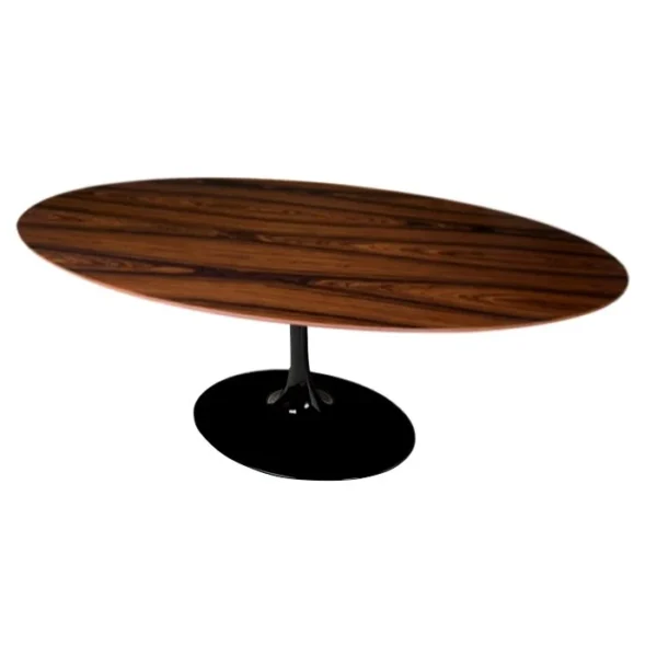 Mesa de Jantar Tulipa Saarinen - Oval - 180x100 cm - Madeira Pau Ferro