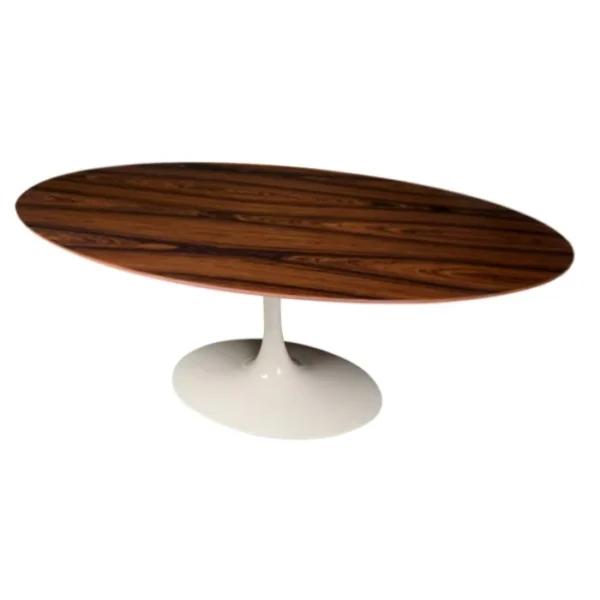 Mesa de Jantar Tulipa Saarinen - Oval - 180x100 cm - Madeira Pau Ferro - Imagem 2