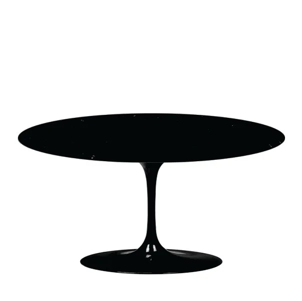 Mesa de Jantar Tulipa Saarinen - Oval - 198x122 cm - Granito Preto Absoluto - Imagem 3