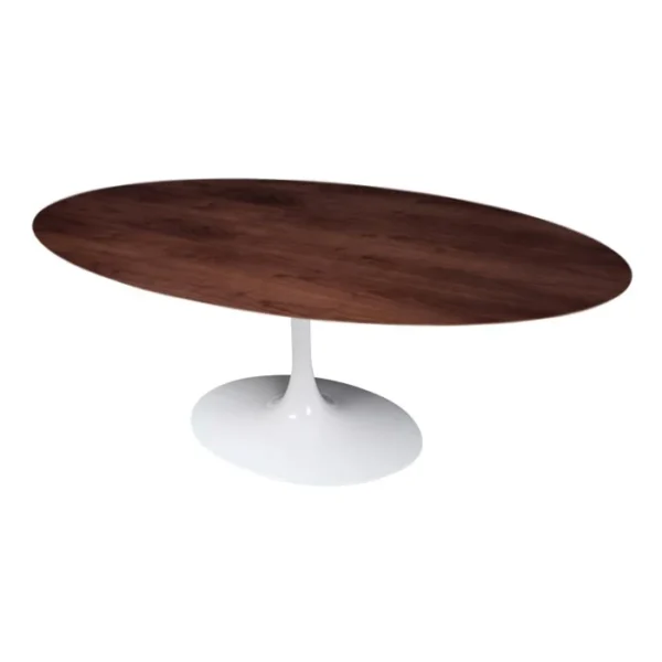 Mesa de Jantar Tulipa Saarinen - Oval - 160x90 cm - Cinamomo Castanho - Imagem 2