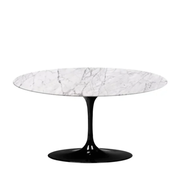 Mesa de Jantar Saarinen Tulipa - Oval - 180x100 cm - Marmore Carrara - Imagem 9