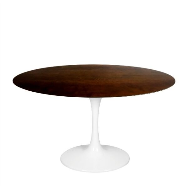 Mesa de Jantar Saarinen Tulipa Redonda - 150 cm - Cinamomo Castanho