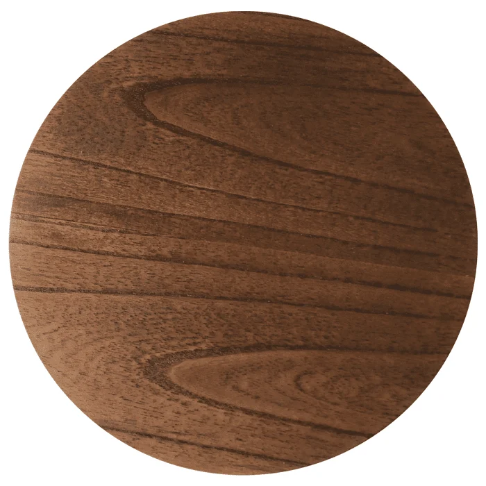 Mesa Lateral Tulipa Saarinen Redonda - 50 cm - Cinamomo Castanho - Imagem 3