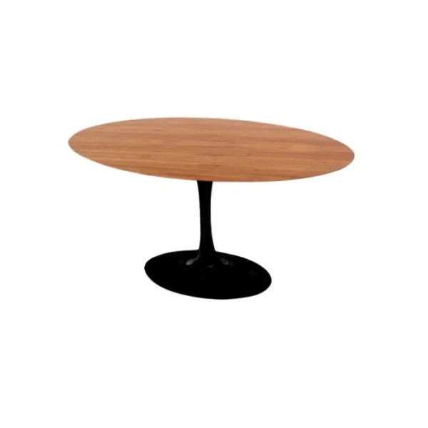 Mesa de Jantar Saarinen Tulipa - Oval - 120x80 cm - Madeira Freijo - Imagem 3
