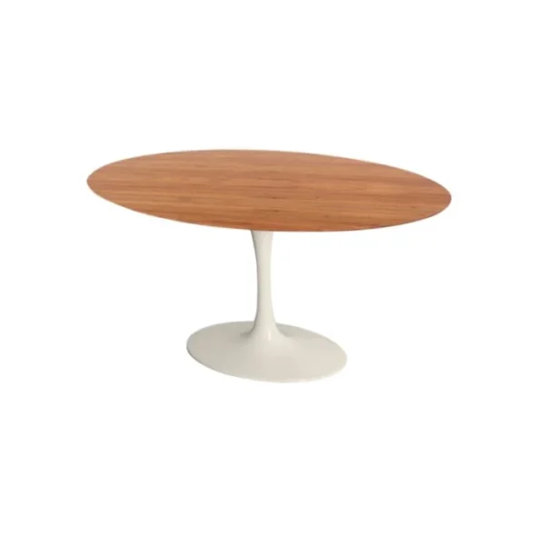 Mesa de Jantar Saarinen Tulipa - Oval - 120x80 cm - Madeira Freijo - Imagem 2