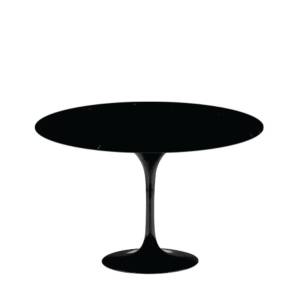 Mesa de Jantar Saarinen Tulipa Redonda - 90 cm - Granito Preto Absoluto