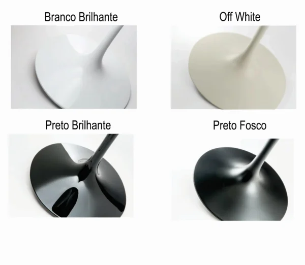 Mesa de Jantar Saarinen Tulipa Redonda - 107 cm - Cinamomo Castanho - Imagem 6