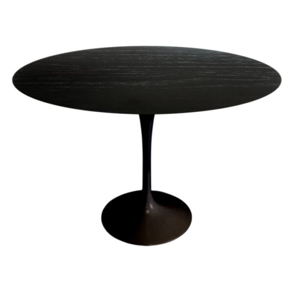 Mesa de Jantar Saarinen Tulipa Redonda - 120 cm - Madeira Ebanizada