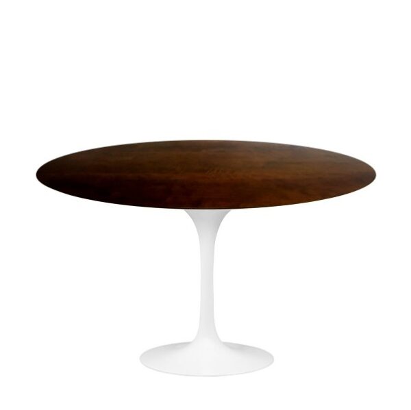 Mesa de Jantar Saarinen Tulipa Redonda - 120 cm - Cinamomo Castanho