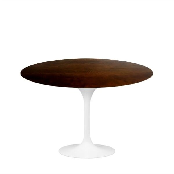 Mesa de Jantar Saarinen Tulipa Redonda - 80 cm - Cinamomo Castanho
