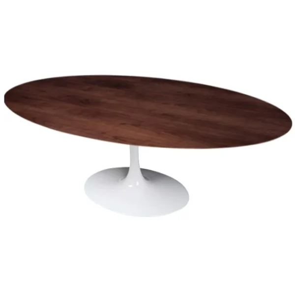 Mesa de Jantar Tulipa Saarinen - Oval - 235x122 cm - Cinamomo Castanho - Imagem 2