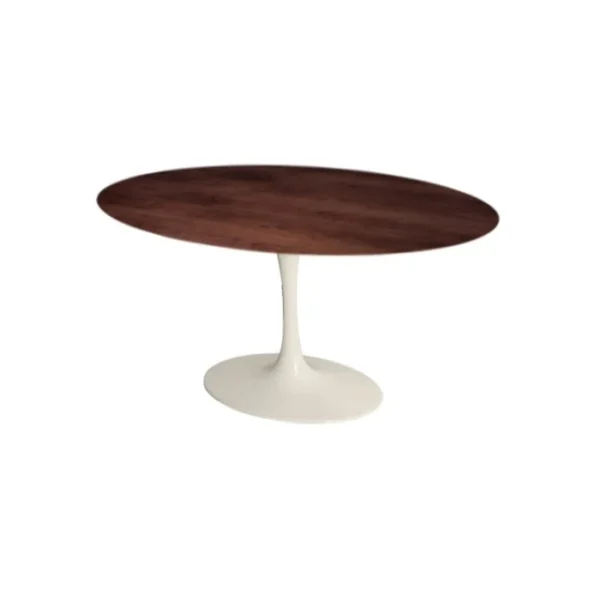 Mesa de Jantar Saarinen Tulipa - Oval - 120x80 cm - Cinamomo Castanho - Imagem 2