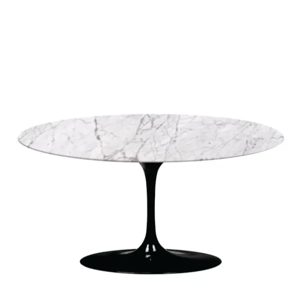 Mesa de Jantar Saarinen Tulipa - Oval - 198x122 cm - Marmore Carrara - Imagem 6
