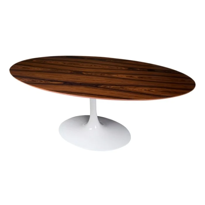 Mesa de Jantar Tulipa Saarinen - Oval - 160x90 cm - Madeira Pau Ferro - Imagem 3
