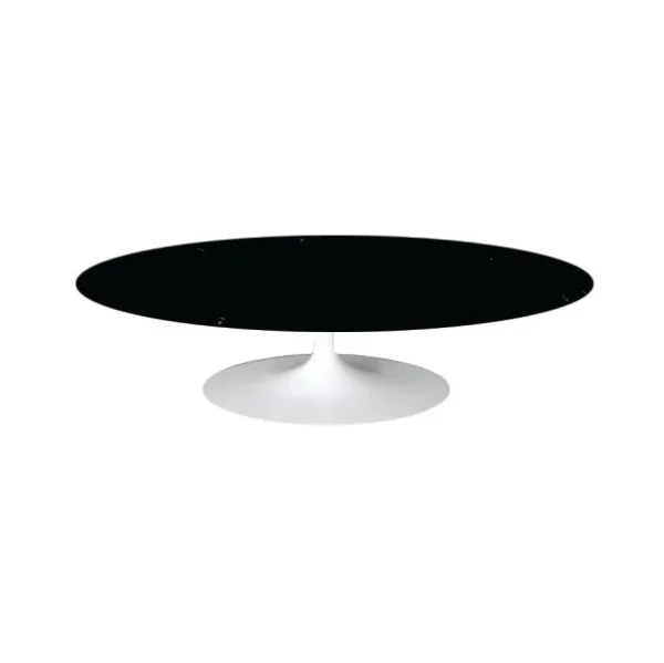 Mesa de Centro Saarinen Tulipa Oval - 137x91 cm - Granito Preto Absoluto - Imagem 2