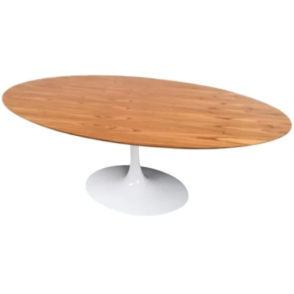 Mesa de Jantar Saarinen Tulipa - Oval - 235x122 cm - Madeira Cinamomo - Imagem 2