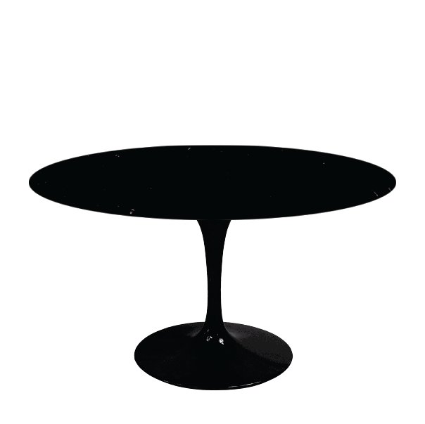 Mesa de Jantar Saarinen Tulipa Redonda - 150 cm - Granito Preto Absoluto