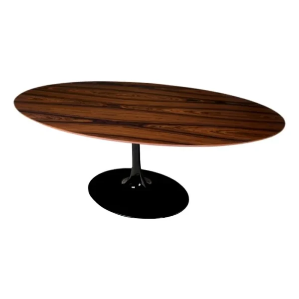 Mesa de Jantar Tulipa Saarinen - Oval - 160x90 cm - Madeira Pau Ferro