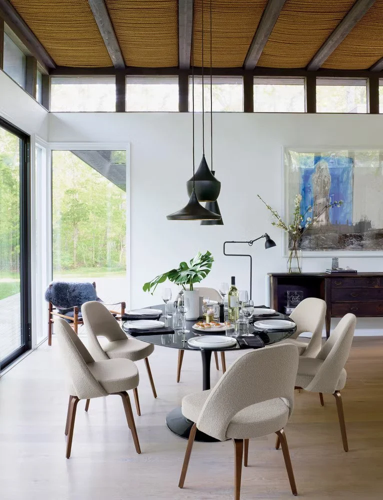 Mesa de Jantar Saarinen Tulipa - Oval - 198x122 cm - Nero Marquina - Imagem 4