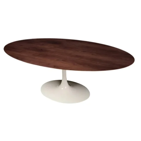 Mesa de Jantar Tulipa Saarinen - Oval - 180x100 cm - Cinamomo Castanho