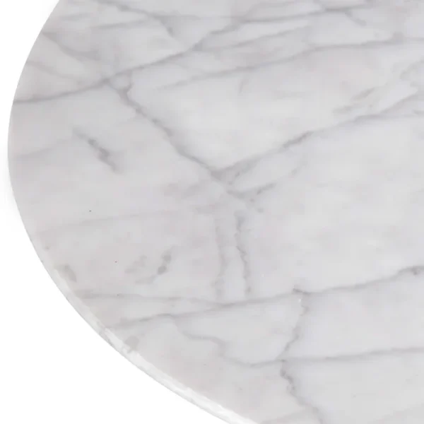 Mesa de Jantar Saarinen Tulipa Redonda - 150 cm - Marmore Carrara - Imagem 3