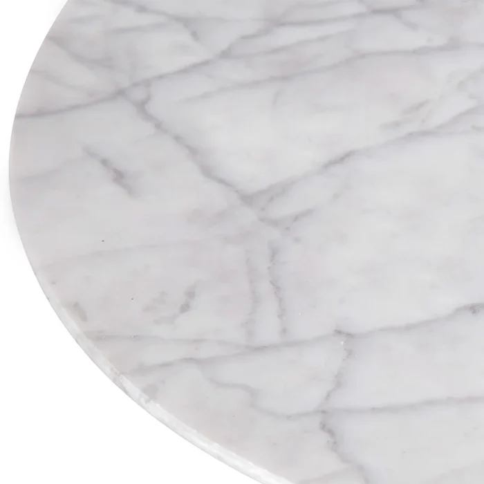 Mesa de Jantar Saarinen Tulipa Redonda - 107 cm - Marmore Carrara - Imagem 5