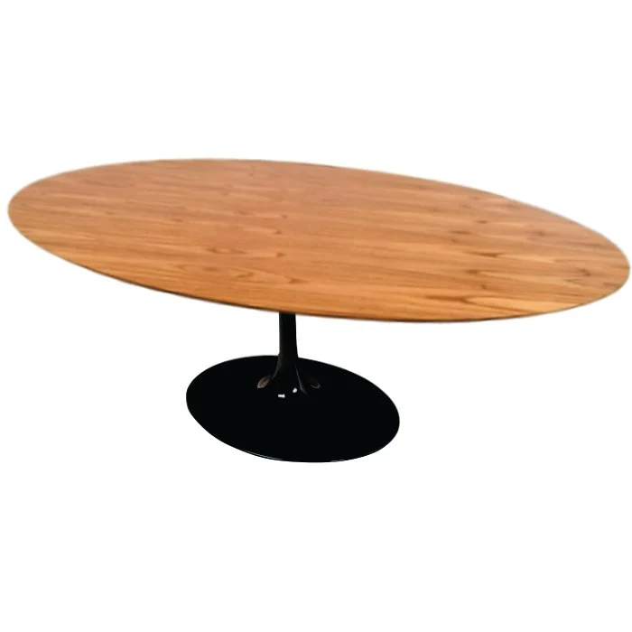 Mesa de Jantar Saarinen Tulipa - Oval - 198x122 cm - Madeira Cinamomo - Imagem 3