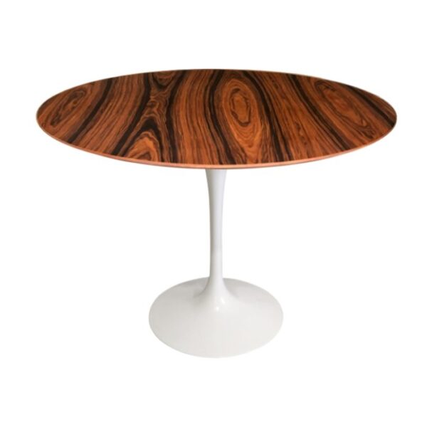 Mesa de Jantar Saarinen Tulipa Redonda - 107 cm - Madeira Pau Ferro